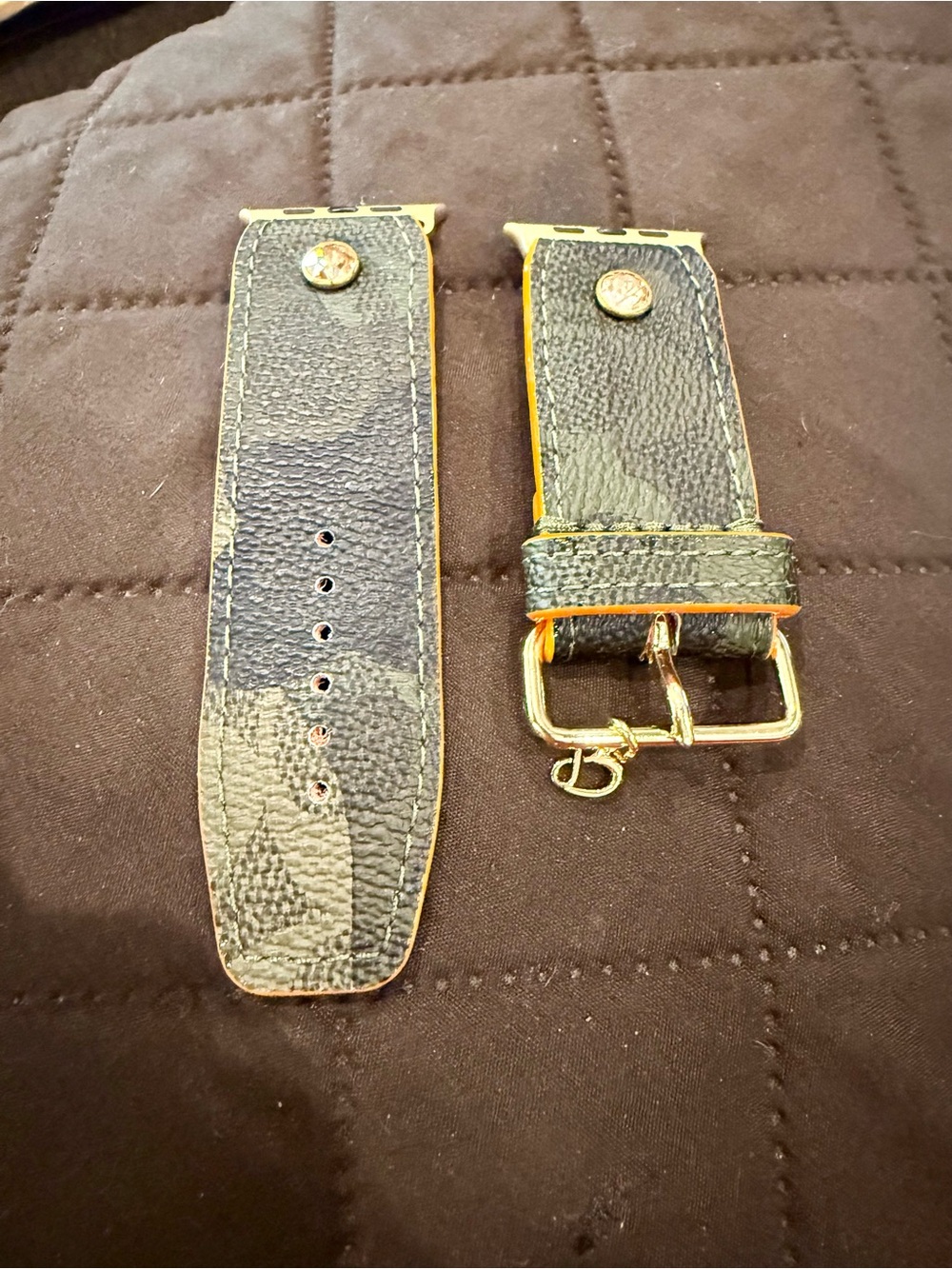 Authentic  Coach Green Camo Watch Band